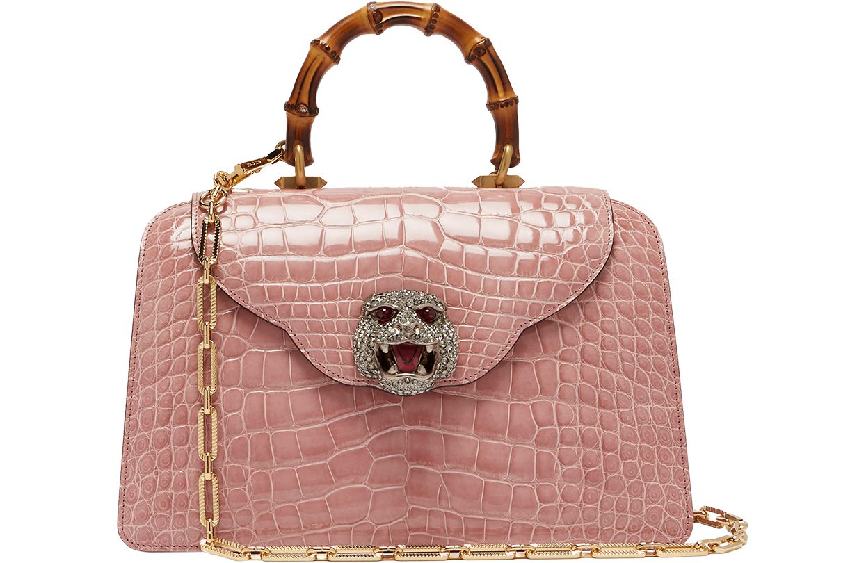 Gucci Thiara Bamboo Handle Crocodile Leather Bag at Matchesfashion | World Travel Magazine Gucci Thiara Bamboo Handle Crocodile Leather Bag at Matchesfashion