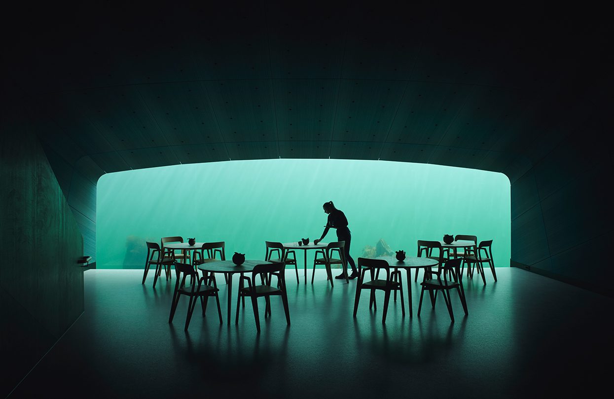 Under restaurant, photo by Ivar Kvaal | World Travel Magazine Under restaurant, photo by Ivar Kvaal