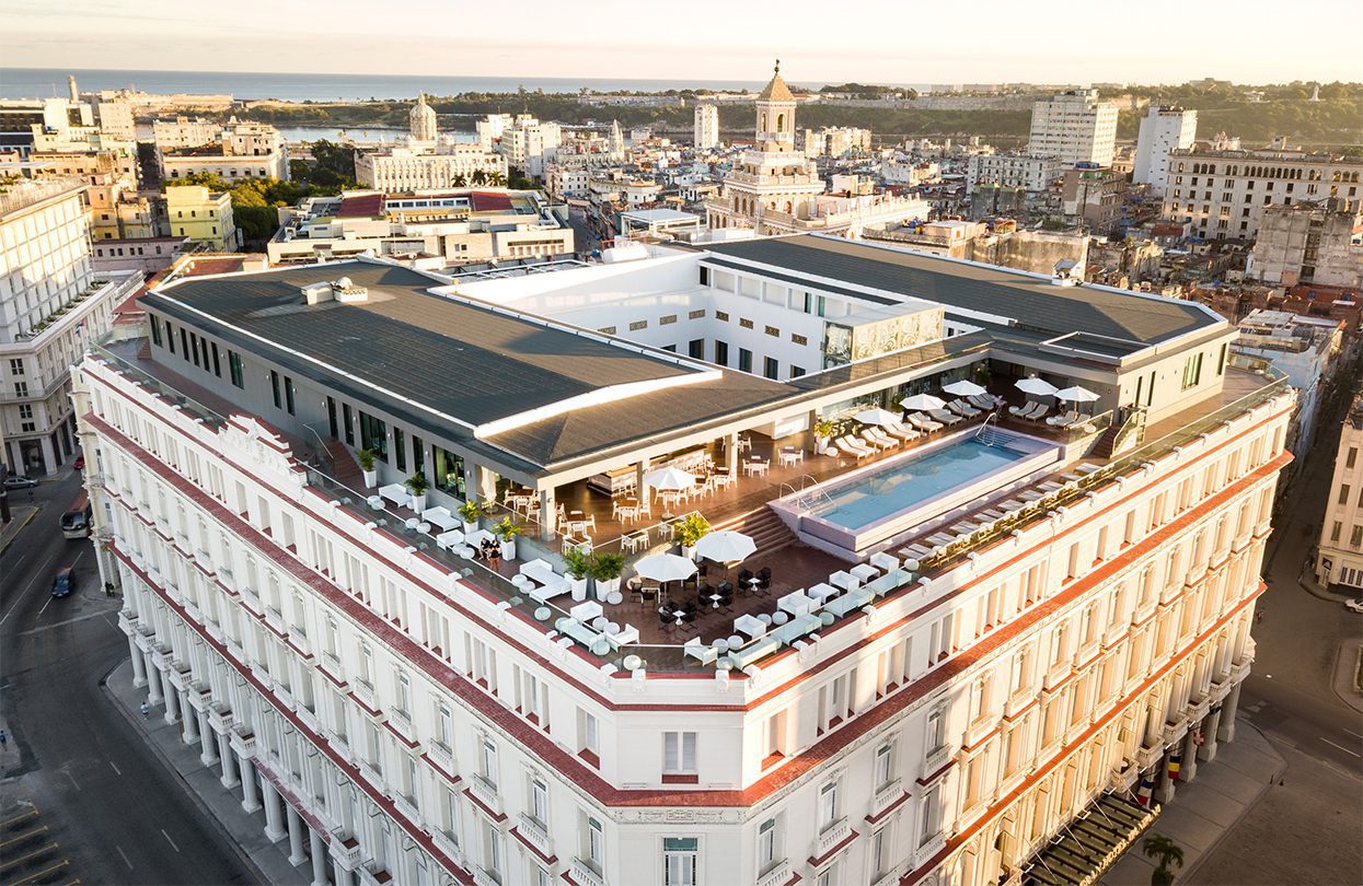 City views from the rooftop pool of Gran Hotel Manzana Kempinski La Habana | World Travel Magazine City views from the rooftop pool of Gran Hotel Manzana Kempinski La Habana