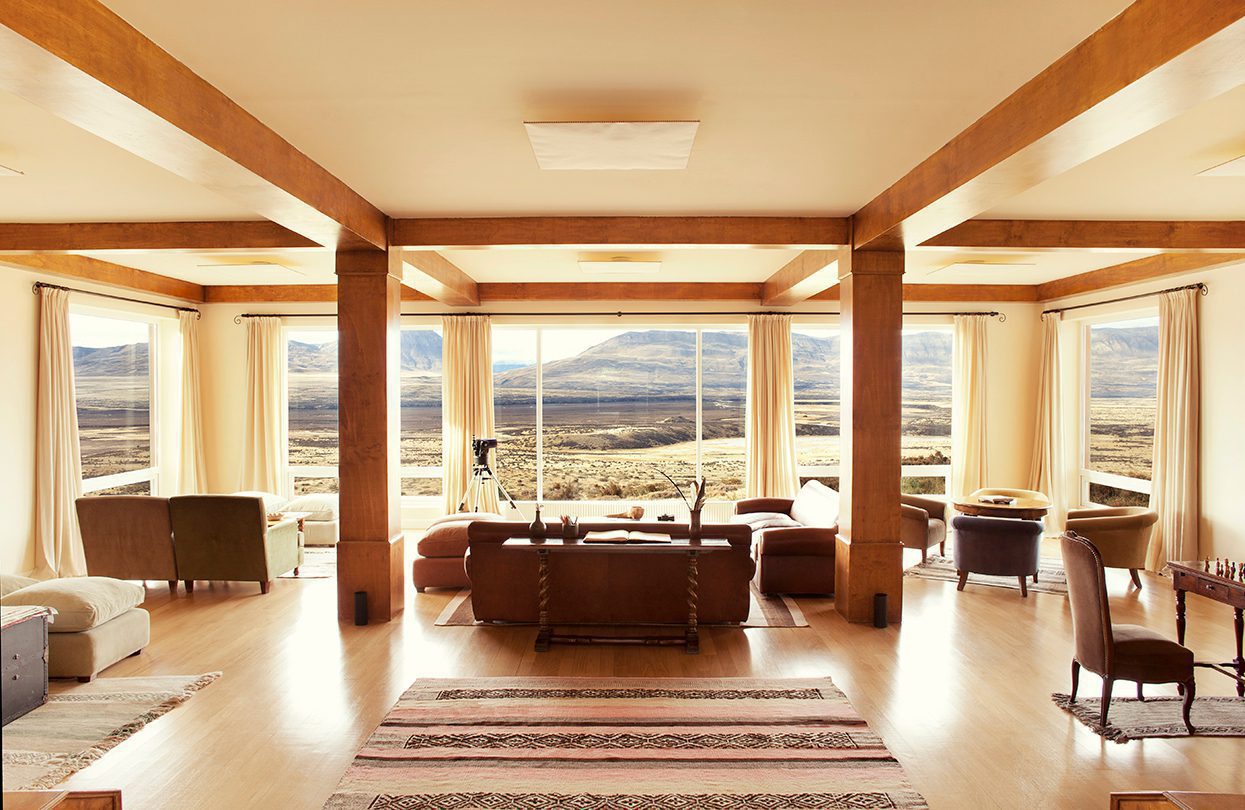 Eolo Patagonia comon areas livingroom | World Travel Magazine Eolo Patagonia comon areas livingroom