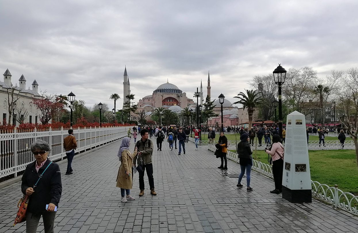 The general vicinity of Hagia Sophia is usually crowded with both locals and tourists | World Travel Magazine The general vicinity of Hagia Sophia is usually crowded with both locals and tourists