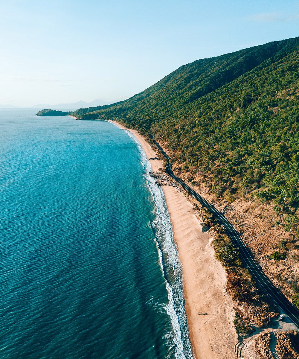The Great Barrier Reef Drive, from Cairns to Cape Tribulation, takes in sumptuous scenery like this, photo by Tourism and Events Queensland | World Travel Magazine The Great Barrier Reef Drive, from Cairns to Cape Tribulation, takes in sumptuous scenery like this, photo by Tourism and Events Queensland