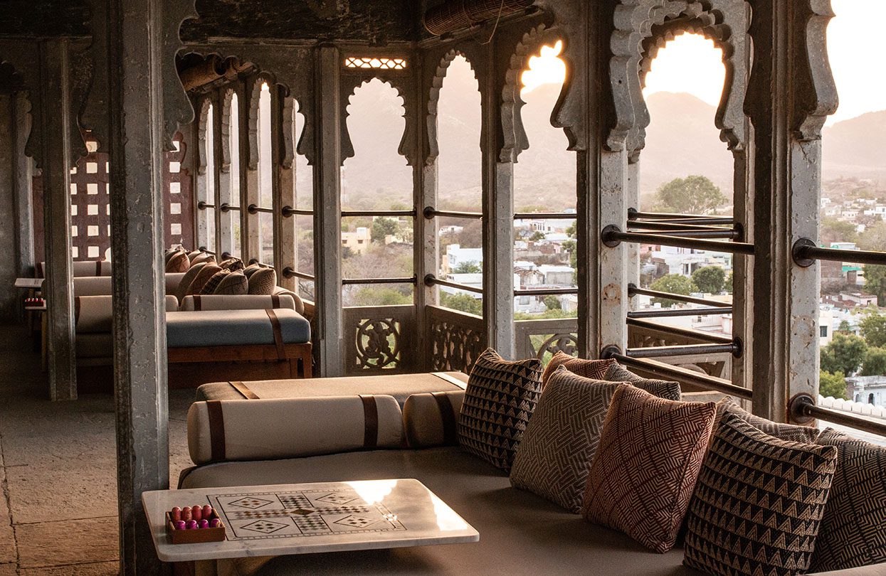 Silver Lounge (Outdoor Sitting Area) - RAAS Devigarh, photo credits RAAS Devigarh | World Travel Magazine Silver Lounge (Outdoor Sitting Area) - RAAS Devigarh, photo credits RAAS Devigarh