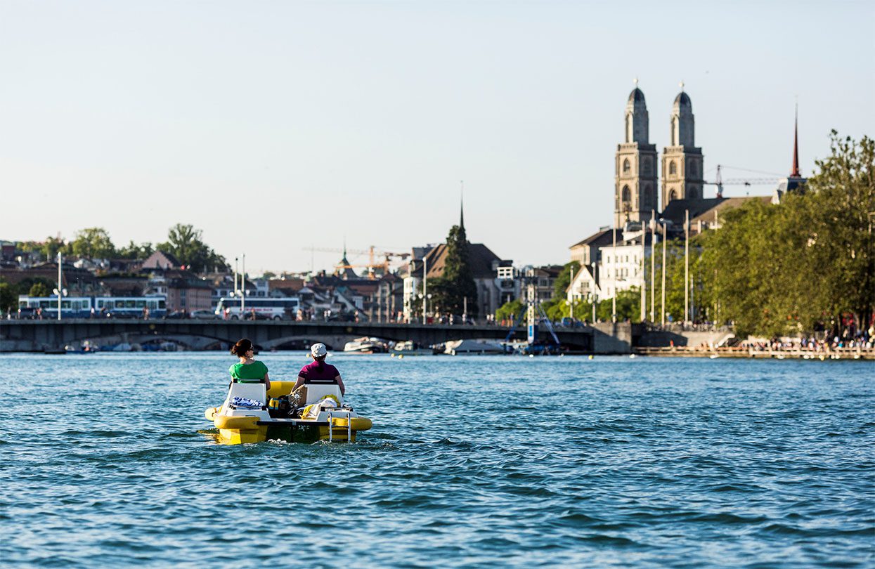 Pedalo, image by Elisabeth Real, Zürich Tourismus | World Travel Magazine Pedalo, image by Elisabeth Real, Zürich Tourismus