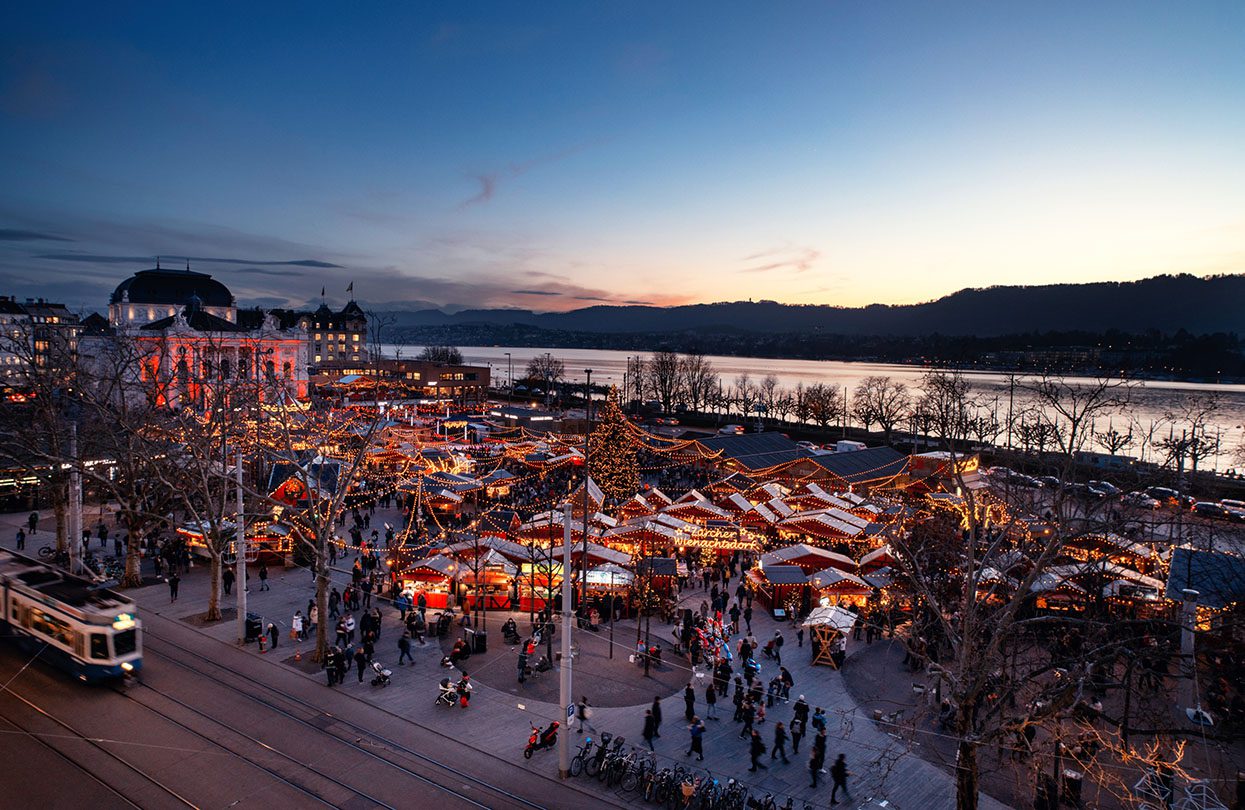 The Christmas market at Sechseläutenplatz, image by Zürich Tourism | World Travel Magazine The Christmas market at Sechseläutenplatz, image by Zürich Tourism