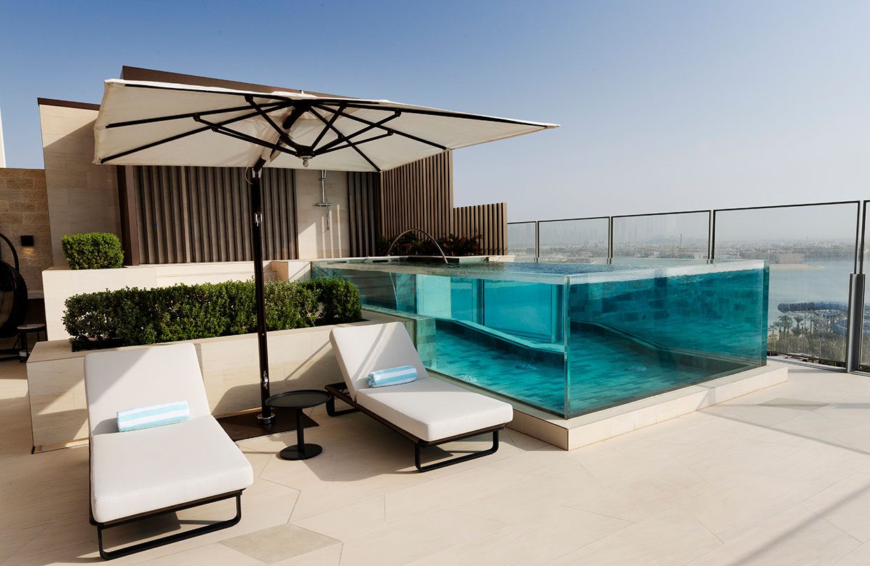 One of 44 Sky Pool Villa Suites which come with private infinity pools, photo by Francois Nel, Getty Images for Atlantis Dubai | World Travel Magazine One of 44 Sky Pool Villa Suites which come with private infinity pools, photo by Francois Nel, Getty Images for Atlantis Dubai