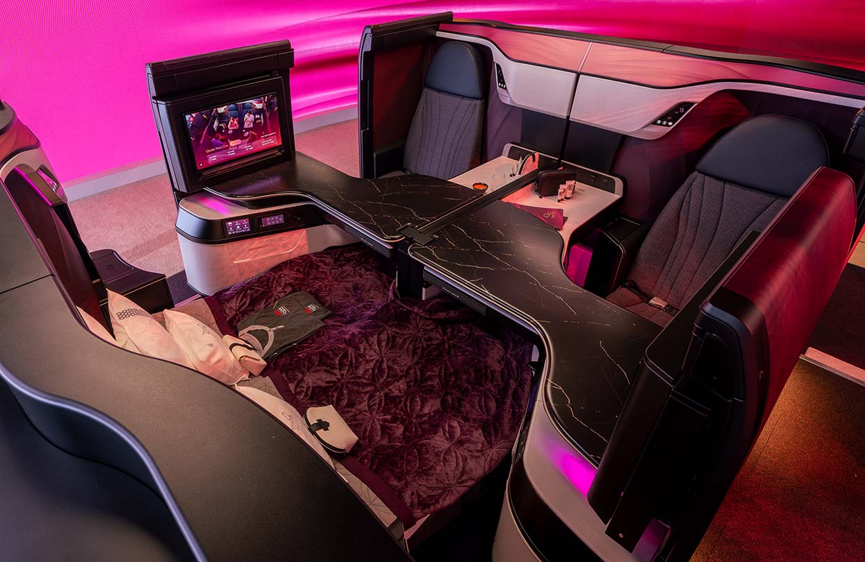 Qatar Airways's new "Qsuite Next Gen" Raises Standards in Business Class | World Travel Magazine Qatar Airways's new "Qsuite Next Gen" Raises Standards in Business Class
