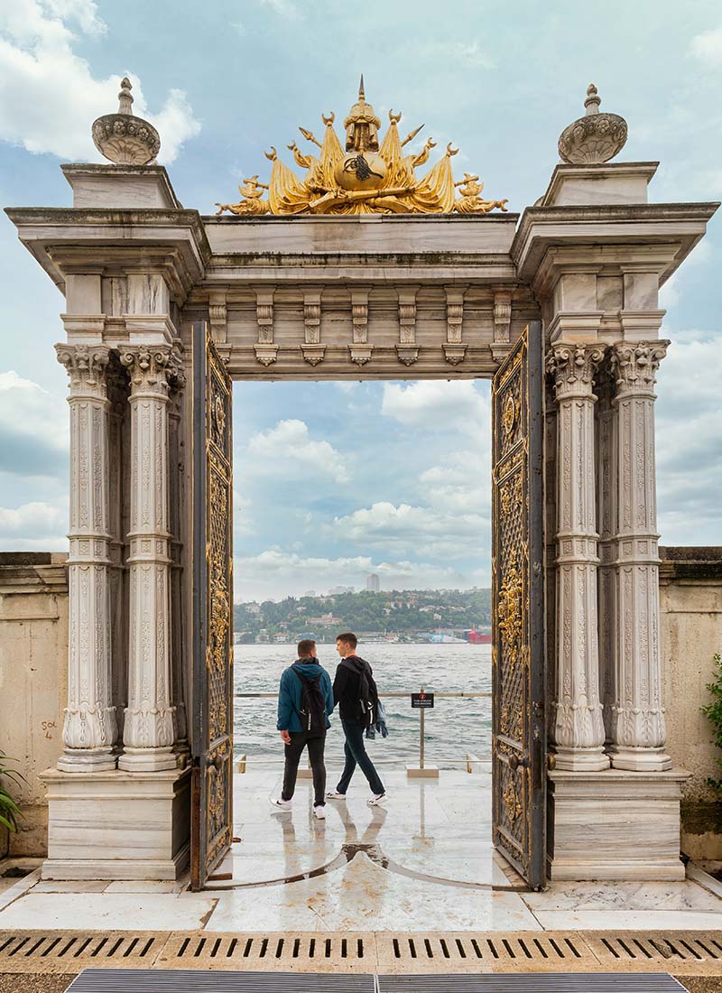 Marble gate leading to the Bosphorus Strait located at Beylerbeyi Palace, image by Halit Sadik, Shutterstock | World Travel Magazine Marble gate leading to the Bosphorus Strait located at Beylerbeyi Palace, image by Halit Sadik, Shutterstock