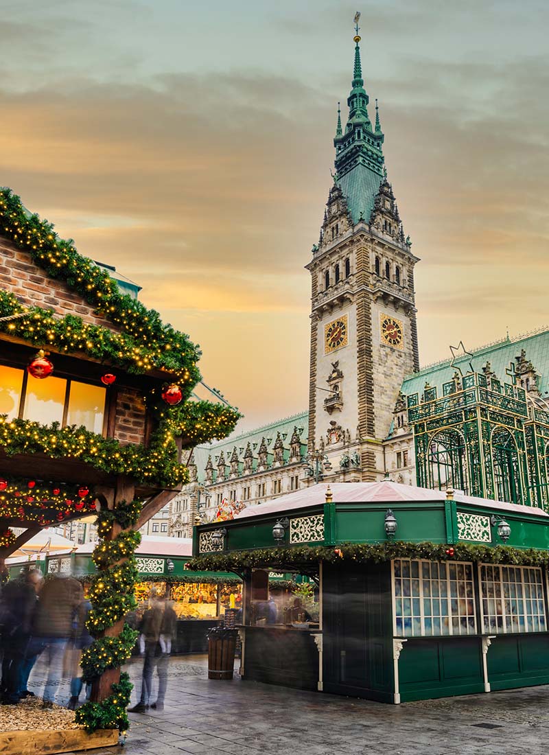Hamburg City Hall during Christmas, image by Arnold Petersen, Shutterstock | World Travel Magazine Hamburg City Hall during Christmas, image by Arnold Petersen, Shutterstock