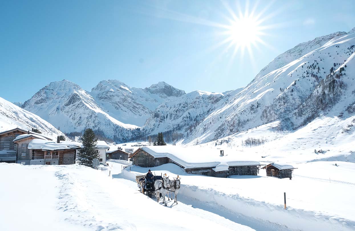 In true winter wonderland fashion indulge in a horse carriage ride in snow when at Davos Klosters, Image Copyright Marcel Giger | World Travel Magazine In true winter wonderland fashion indulge in a horse carriage ride in snow when at Davos Klosters, Image Copyright Marcel Giger