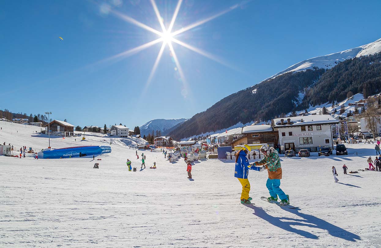 Learning to ski in Bolgen, Image Copyright DDO | World Travel Magazine Learning to ski in Bolgen, Image Copyright DDO