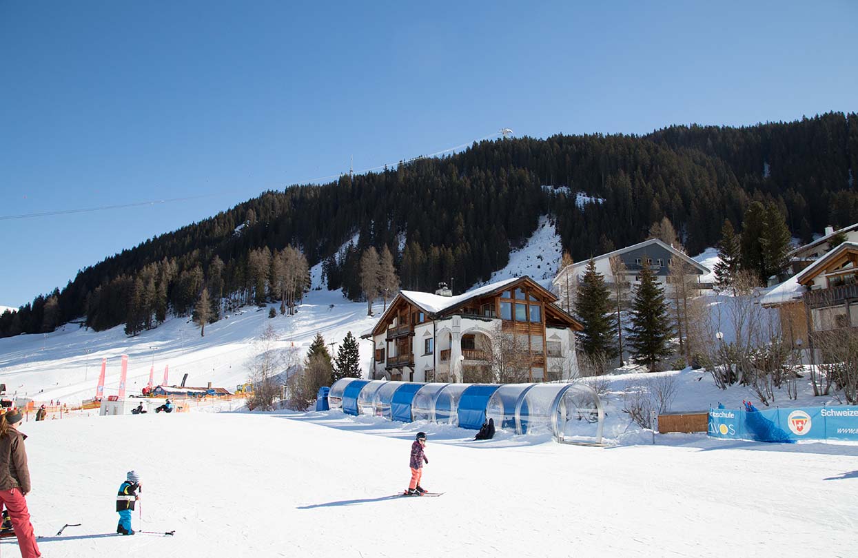 Learning to ski in Bolgen, Image Copyright DDO | World Travel Magazine Learning to ski in Bolgen, Image Copyright DDO