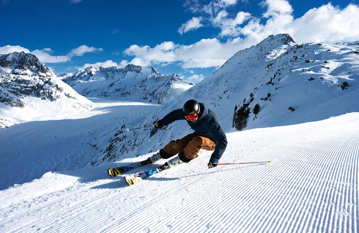 Skiing at Aletsch Arena, Image Copyright Switzerland Tourism | World Travel Magazine Skiing at Aletsch Arena, Image Copyright Switzerland Tourism