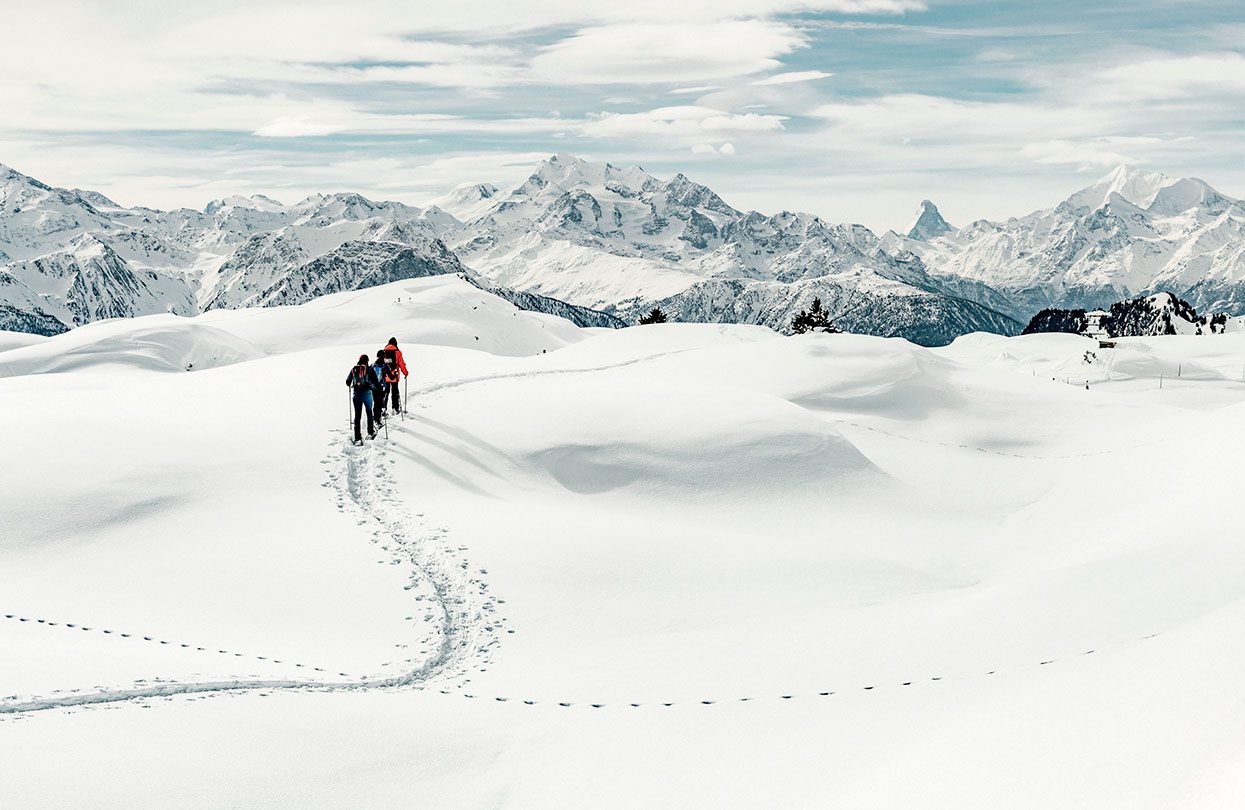 Snowshoe tour at Moosfluh, Image Copyright Silvano Zeiter Switzerland Tourism | World Travel Magazine Snowshoe tour at Moosfluh, Image Copyright Silvano Zeiter Switzerland Tourism